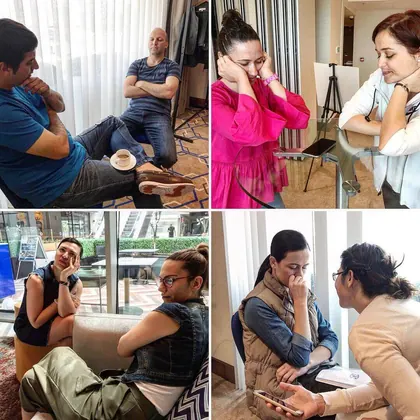 Kurumsal NLP eğitimi, liderlik ve ekip gelişimi sınıf içi uygulama fotoğrafı 71