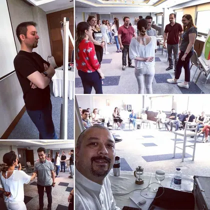 Kurumsal NLP eğitimi, liderlik ve ekip gelişimi sınıf içi uygulama fotoğrafı 75
